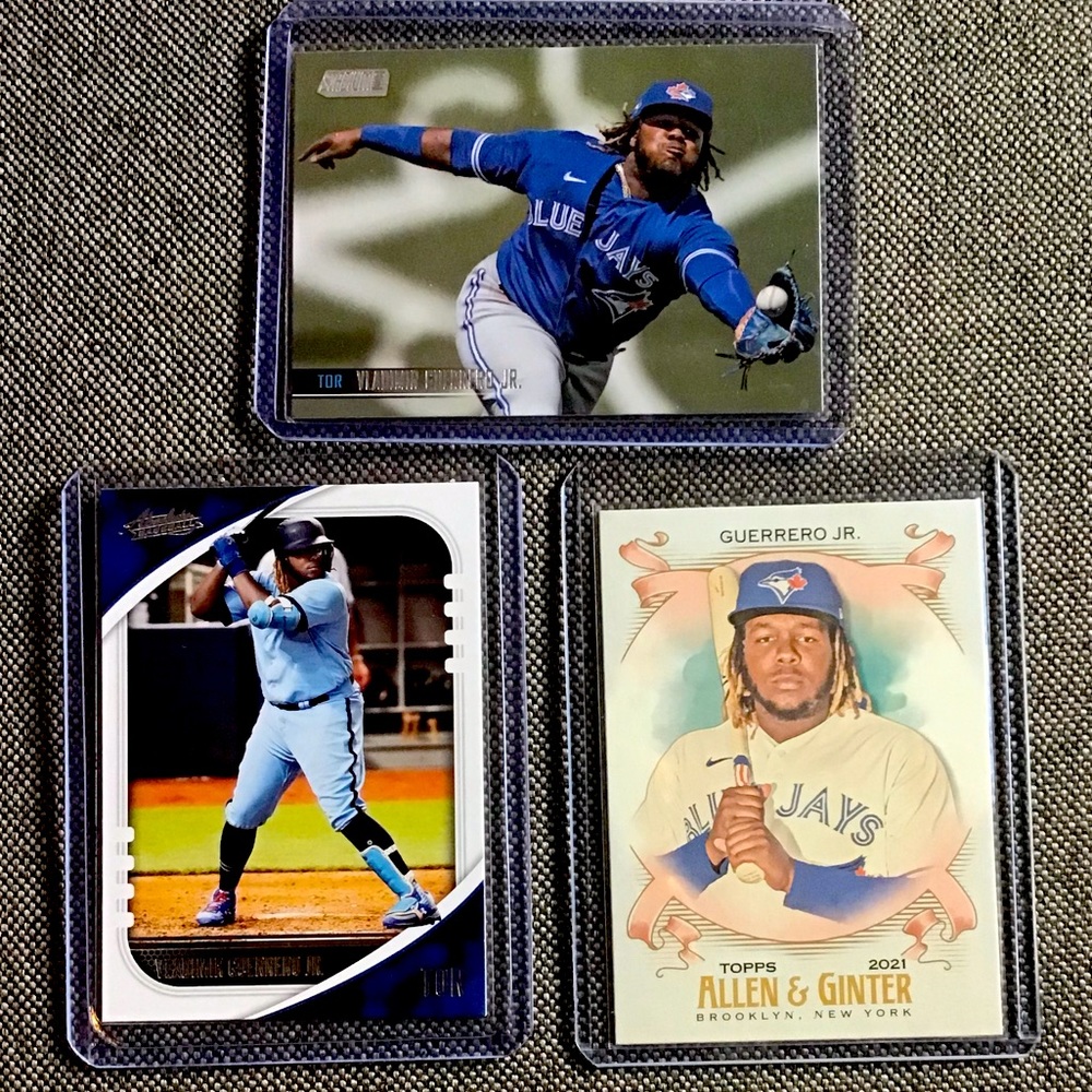 Vladimir Guerrero 3 card Set Topps 2021 / Allen & Ginter/ Stadium Topps